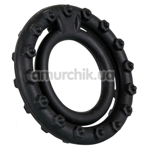 Эрекционное кольцо Steely Cockring, черное - Фото №1
