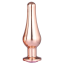 Анальная пробка с розовым кристаллом Gleaming Love Large Pleasure Plug, розовая - Фото №1