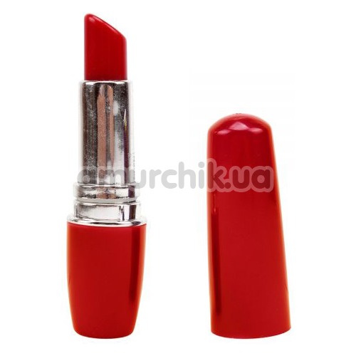 Клиторальный вибратор Vagina Lipstick Massage, красный