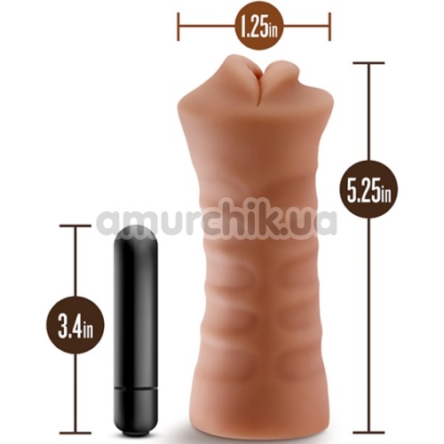 Симулятор орального секса с вибрацией M For Men Camila, телесный