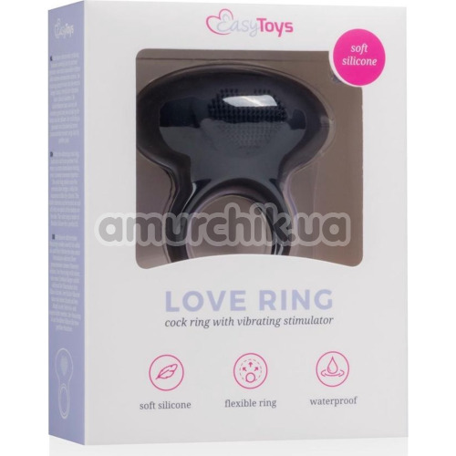 Виброкольцо Easy Toys Love Ring, черное