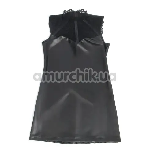 Сукня Star Night Wet Look Dress With Lace Collar, чорна