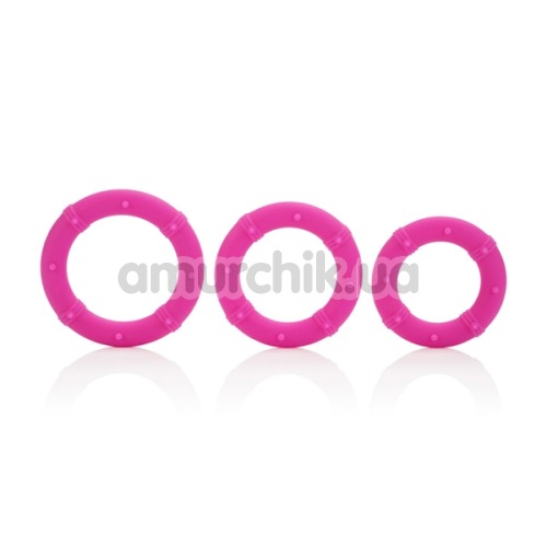 Набор эрекционных колец Posh Silicone Love Rings, 3 шт розовый