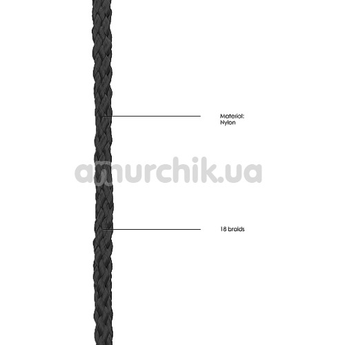 Веревка Ouch! Japanese Rope 5m, черная