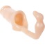 Насадка на пенис с анальной пробкой Adam & Eve Adam's Penis Extension With Prostate Probe, телесная - Фото №2