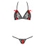 Комплект Passion Free Your Senses Melissa Bikini, чорний: бюстгальтер + трусики - Фото №2