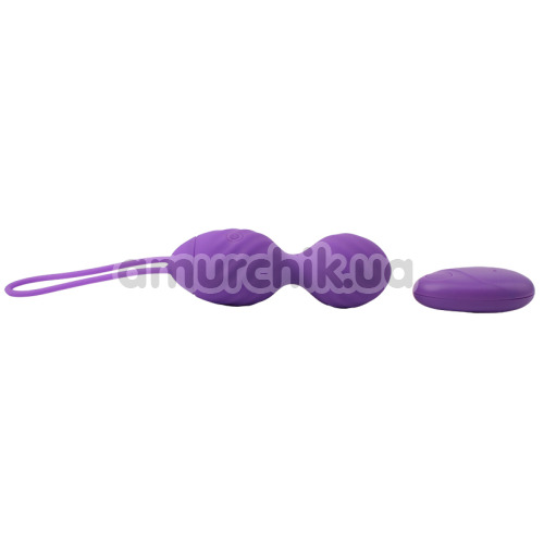 Вагинальные шарики с вибрацией M-Mello Ridged Vibrating Bullet, фиолетовые