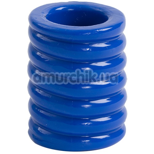 Насадка на пенис Titanmen Tools Cock Cage, синяя - Фото №1