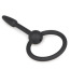 Уретральная вставка Small Silicone Penis Plug With Pull Ring, чёрная - Фото №3