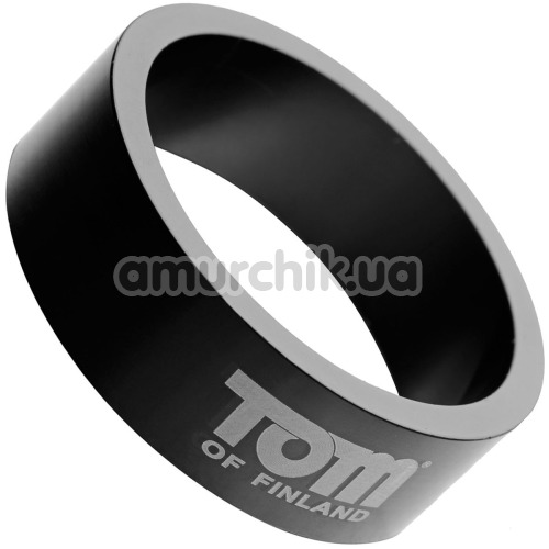 Эрекционное кольцо Tom of Finland 50mm Aluminum Cock Ring, черное