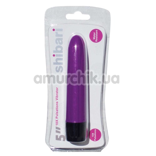 Вибратор Shibari 10x Pulsations Vibrator 5inch, фиолетовый