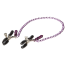 Набір затискачів Nipple Play Purple Chain Nipple Clamp, фіолетовий - Фото №2