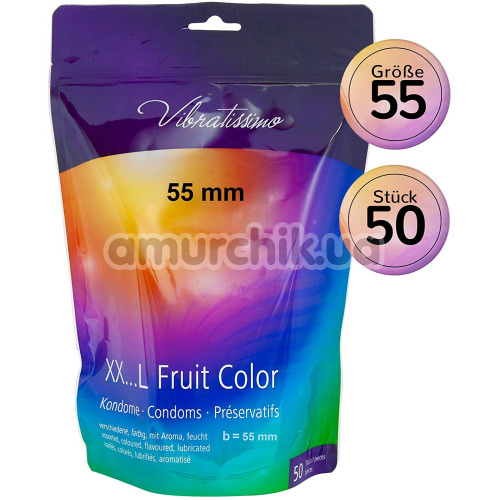 Amor Vibratissimo XX... L Fruit Color - 55 мм, 50 шт