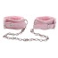 Поножи Grrl Toyz Pink Plush Ankle Cuffs, розовые - Фото №0