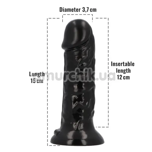 Фаллоимитатор с ароматом лакрицы Delicious Dildo Liquorice 15 см, черный