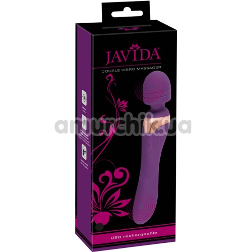 Універсальний масажер Javida Double Vibro Massager, фіолетовий