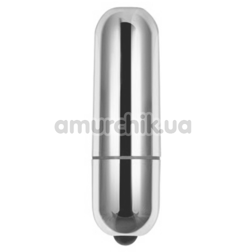 Клиторальный вибратор X-Basic Bullet Mini One Speed, серебряный