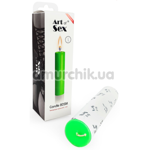 Свеча люминесцентная Art of Sex M, зеленая