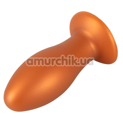 Анальная пробка Anos Big Soft Butt Plug, оранжевая
