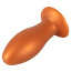 Анальная пробка Anos Big Soft Butt Plug, оранжевая - Фото №2