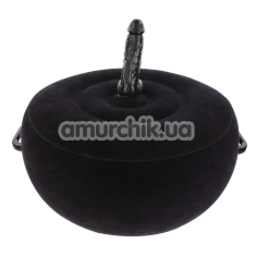 Надувная подушка для секса с вибратором Taboom Inflatable Remote Controlled Fuck Seat, черная - Фото №1