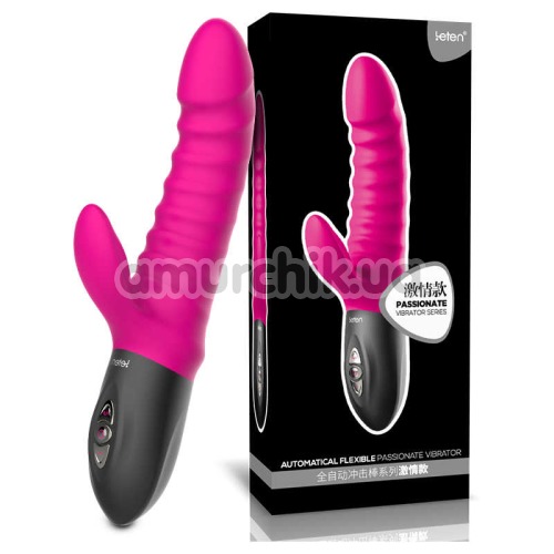 Вибратор с подогревом Leten Automatical Flexible Passionate Vibrator, розовый