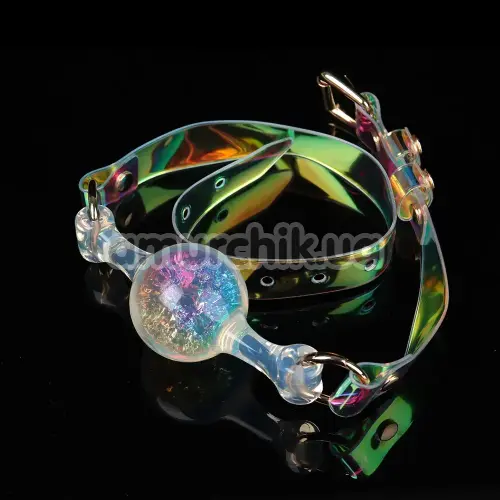 Кляп Univibe Crystal Gag L, різнокольоровий