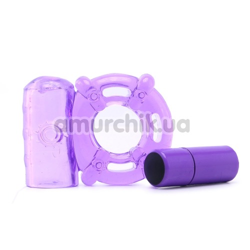 Виброкольцо Climax Juicy Rings, фиолетовое