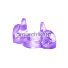 Виброкольцо Double Climax Dolphin, фиолетовое - Фото №1
