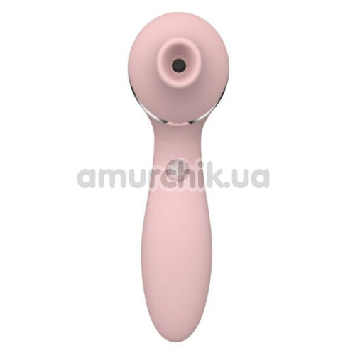 Симулятор орального секса для женщин с вибрацией KissToy Polly Plus, розовый - Фото №1