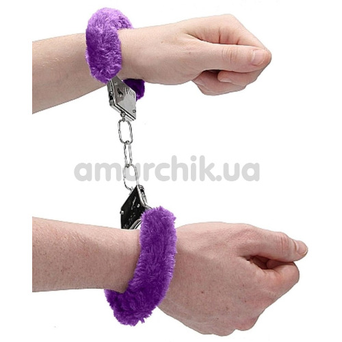 Наручники Ouch! Beginner's Furry Handcuffs, фиолетовые