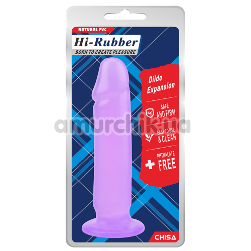 Фаллоимитатор Hi-Rubber Dildo Expansion, фиолетовый