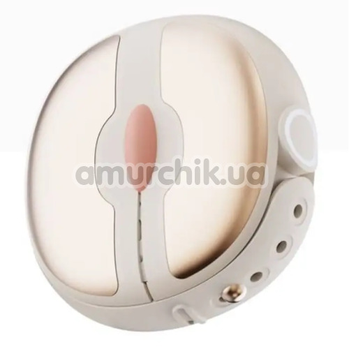 Затискачі на соски з вібрацією Qingnan No.3 Wireless Control Vibrating Nipple Clamps, бежеві