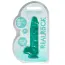 Фалоімітатор Realrock Crystal Clear Dildo Realistic 6, бірюзовий - Фото №5
