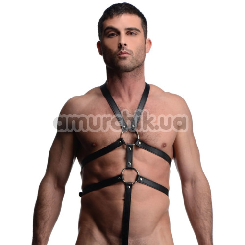 Портупея чоловіча Strict Male Full Body Harness, чорна