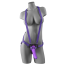 Страпон Dillio 7 Inch Strap-On Suspender Harness Set, фіолетовий - Фото №0