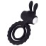 Виброкольцо JOS Good Bunny, чёрное - Фото №1