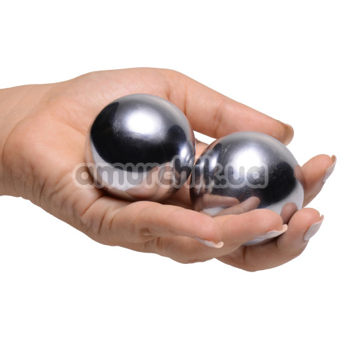 Вагинальные шарики Master Series Titanica Extreme Steel Orgasm Balls, серебряные