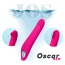 Вибратор с насадкой JOS Oscar, розовый - Фото №8