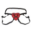 Трусики для страпона Lux Fetish Red Heart Strap-on Harness - Фото №3
