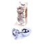 Анальная пробка с прозрачным кристаллом Exclusivity Jewellery Silver Heart Plug, серебряная - Фото №7