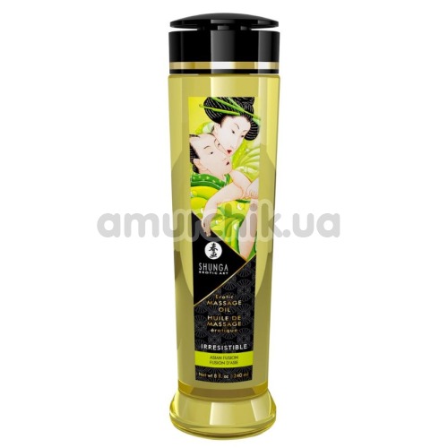 Массажное масло Shunga Erotic Massage Oil Irresistible Asian Fusion - азиатские фрукты, 240 мл - Фото №1