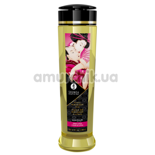 Массажное масло Shunga Erotic Massage Oil Amour Sweet Lotus - лотос, 240 мл
