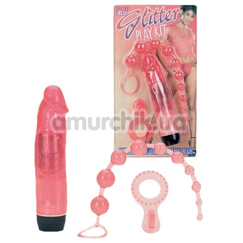 Набір Glitter Play Kit з 3 предметів, рожевий