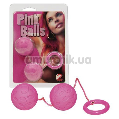 Вагинальные шарики Pink Balls, розовые