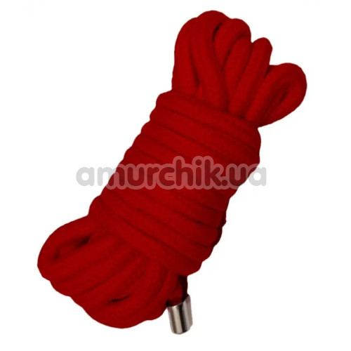 Мотузка для бондажу DS Fetish 5 M Metal, червона