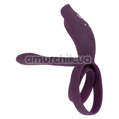 Віброкільце для члена Couples Choice Couple's Vibrator 2, фіолетове