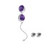 Вагінальні кульки OVO L1, біло-фіолетові - Фото №7