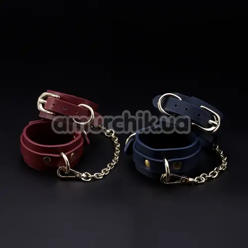 Фиксаторы для рук Roomfun Leather Handcuffs, бордовые