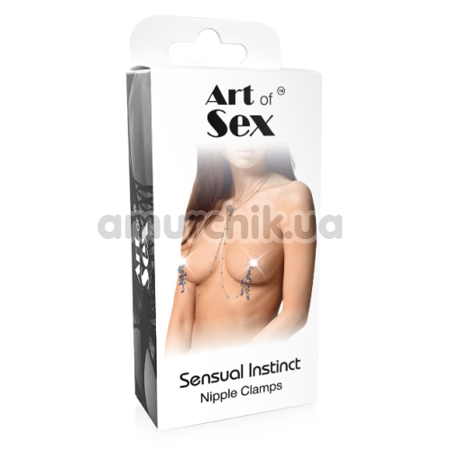 Украшения для сосков Art of Sex Sensual Instinct, серебряные